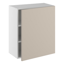 Underskab, halv dybde, 1 låge, 2 hylder. H:704 B:600 D:320