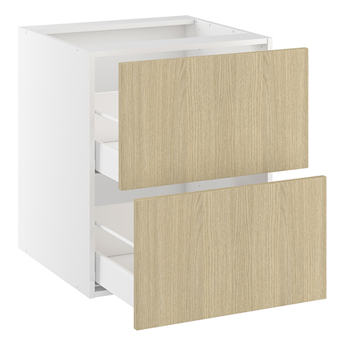 Underskab, 2 skuffer. H:704 B:600 D:580