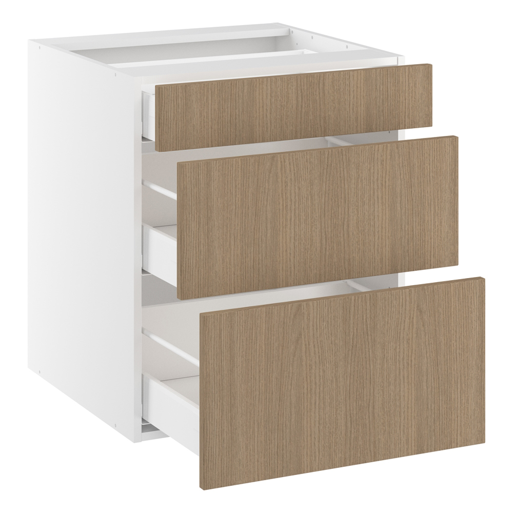 Underskab, 3 skuffer. H:704 B:800 D:580