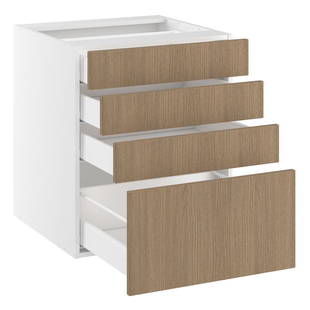 Underskab, 4 skuffer. H:704 B:600 D:580