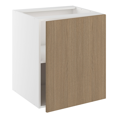 Underskab, 1 låge, 1 hylde. H:704 B:600 D:580