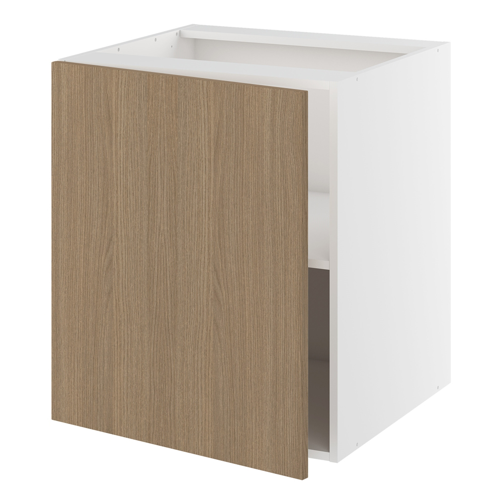 Underskab, 1 låge, 1 hylde. H:704 B:600 D:580