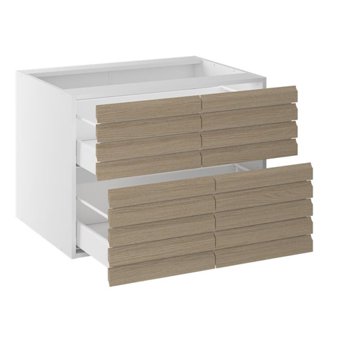 Lavt bad vaskeskab med skuffe Washington