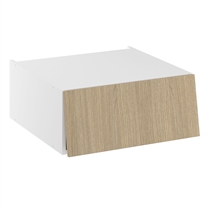 Lavt topskab til overbygning på højskab