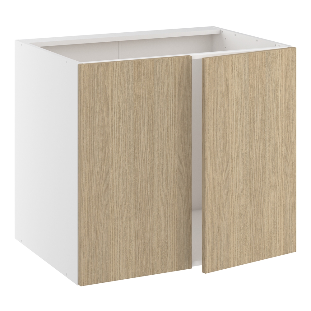 Bredt vaskeskab med 2 låger